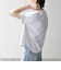 【WEB限定/SHIPS any別注】THE KNiTS:〈洗濯機可能〉ラウンドヘム プリント ショート TEE