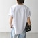 【WEB限定/SHIPS any別注】THE KNiTS:〈洗濯機可能〉ラウンドヘム プリント ショート TEE