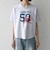 【WEB限定/SHIPS any別注】THE KNiTS:〈洗濯機可能〉ラウンドヘム プリント ショート TEE