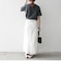 【WEB限定/SHIPS any別注】THE KNiTS:〈洗濯機可能〉ラウンドヘム プリント ショート TEE