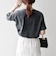 【WEB限定/SHIPS any別注】THE KNiTS:〈洗濯機可能〉ラウンドヘム プリント ショート TEE