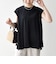〈接触冷感/汗染み防止加工/洗濯機可能〉Aライン フレンチスリーブ TEE