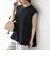 〈接触冷感/汗染み防止加工/洗濯機可能〉Aライン フレンチスリーブ TEE