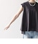 〈接触冷感/汗染み防止加工/洗濯機可能〉Aライン フレンチスリーブ TEE