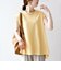 〈接触冷感/汗染み防止加工/洗濯機可能〉Aライン フレンチスリーブ TEE