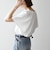 SHIPS any:〈UVカット/接触冷感/吸水速乾/洗濯機可能〉USAコットン フレア TEE