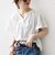 SHIPS any:〈UVカット/接触冷感/吸水速乾/洗濯機可能〉USAコットン フレア TEE