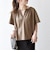 SHIPS any:〈UVカット/接触冷感/吸水速乾/洗濯機可能〉USAコットン フレア TEE