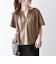 SHIPS any:〈UVカット/接触冷感/吸水速乾/洗濯機可能〉USAコットン フレア TEE