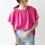 SHIPS any:〈UVカット/接触冷感/吸水速乾/洗濯機可能〉USAコットン フレア TEE