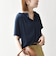 SHIPS any:〈UVカット/接触冷感/吸水速乾/洗濯機可能〉USAコットン フレア TEE