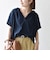 SHIPS any:〈UVカット/接触冷感/吸水速乾/洗濯機可能〉USAコットン フレア TEE