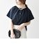 SHIPS any:〈UVカット/接触冷感/吸水速乾/洗濯機可能〉USAコットン フレア TEE