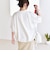〈洗濯機可能〉ライト ポンチ ハーフスリーブ ドロスト ルーズ TEE