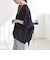 〈洗濯機可能〉ライト ポンチ ハーフスリーブ ドロスト ルーズ TEE