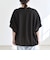 〈洗濯機可能〉ライト ポンチ ハーフスリーブ ドロスト ルーズ TEE