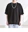〈洗濯機可能〉ライト ポンチ ハーフスリーブ ドロスト ルーズ TEE