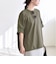 〈洗濯機可能〉ライト ポンチ ハーフスリーブ ドロスト ルーズ TEE