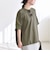 〈洗濯機可能〉ライト ポンチ ハーフスリーブ ドロスト ルーズ TEE