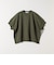 〈洗濯機可能〉ライト ポンチ ハーフスリーブ ドロスト ルーズ TEE