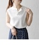 SHIPS any:〈洗濯機可能〉ワッフル ヘンリーネック 2WAY ノースリーブ TEE
