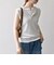 SHIPS any:〈洗濯機可能〉ワッフル ヘンリーネック 2WAY ノースリーブ TEE