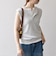 SHIPS any:〈洗濯機可能〉ワッフル ヘンリーネック 2WAY ノースリーブ TEE