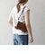 SHIPS any:〈洗濯機可能〉ワッフル ヘンリーネック 2WAY ノースリーブ TEE