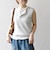 SHIPS any:〈洗濯機可能〉ワッフル ヘンリーネック 2WAY ノースリーブ TEE