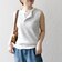SHIPS any:〈洗濯機可能〉ワッフル ヘンリーネック 2WAY ノースリーブ TEE