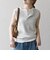 SHIPS any:〈洗濯機可能〉ワッフル ヘンリーネック 2WAY ノースリーブ TEE
