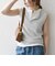 SHIPS any:〈洗濯機可能〉ワッフル ヘンリーネック 2WAY ノースリーブ TEE