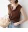 SHIPS any:〈洗濯機可能〉ワッフル ヘンリーネック 2WAY ノースリーブ TEE