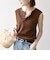 SHIPS any:〈洗濯機可能〉ワッフル ヘンリーネック 2WAY ノースリーブ TEE
