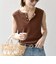 SHIPS any:〈洗濯機可能〉ワッフル ヘンリーネック 2WAY ノースリーブ TEE