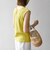 SHIPS any:〈洗濯機可能〉ワッフル ヘンリーネック 2WAY ノースリーブ TEE