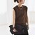 quaranciel:〈接触冷感/手洗い可能〉フレンチスリーブ ベーシック シアー ニット プルオーバー