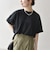 〈接触冷感/汗染み防止加工/洗濯機可能〉ラウンドヘム クルー ビッグ TEE