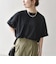 〈接触冷感/汗染み防止加工/洗濯機可能〉ラウンドヘム クルー ビッグ TEE