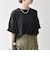 〈接触冷感/汗染み防止加工/洗濯機可能〉ラウンドヘム クルー ビッグ TEE