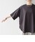 〈接触冷感/汗染み防止加工/洗濯機可能〉ラウンドヘム クルー ビッグ TEE