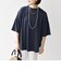 〈接触冷感/汗染み防止加工/洗濯機可能〉ラウンドヘム クルー ビッグ TEE