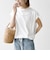 〈接触冷感/汗染み防止加工/洗濯機可能〉ドロスト フレンチスリーブ TEE