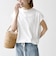 〈接触冷感/汗染み防止加工/洗濯機可能〉ドロスト フレンチスリーブ TEE