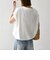 〈接触冷感/汗染み防止加工/洗濯機可能〉ドロスト フレンチスリーブ TEE