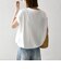 〈接触冷感/汗染み防止加工/洗濯機可能〉ドロスト フレンチスリーブ TEE