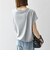 〈接触冷感/汗染み防止加工/洗濯機可能〉ドロスト フレンチスリーブ TEE