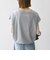 〈接触冷感/汗染み防止加工/洗濯機可能〉ドロスト フレンチスリーブ TEE