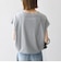 〈接触冷感/汗染み防止加工/洗濯機可能〉ドロスト フレンチスリーブ TEE