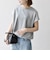 〈接触冷感/汗染み防止加工/洗濯機可能〉ドロスト フレンチスリーブ TEE